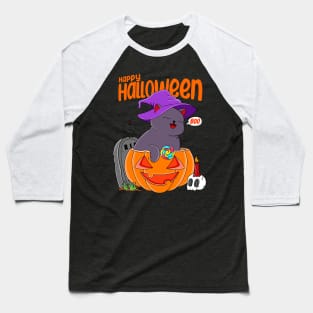 Cat Halloween Baseball T-Shirt